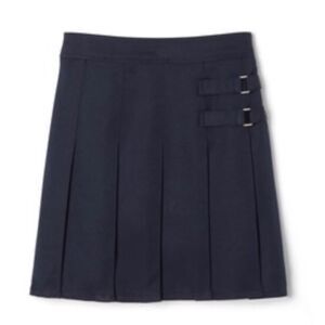 😊3/$30 French Toast Navy pleated uniform skirt Two Tab Scooter Sz Girls 20 NWT